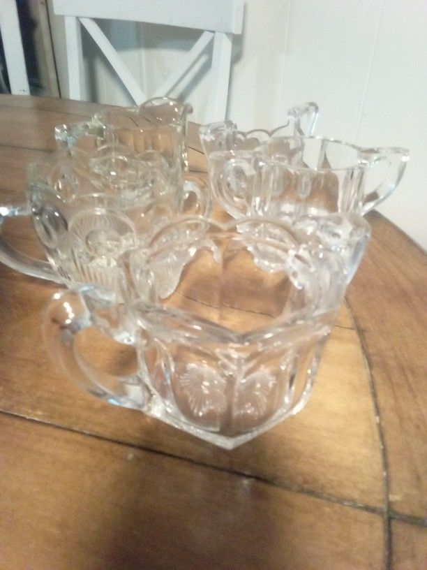 Antique Vintage Glass Cups