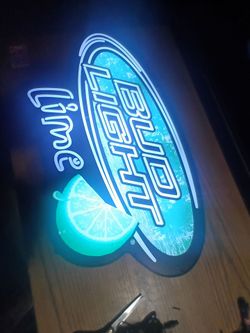 Bud light lime neon sign
