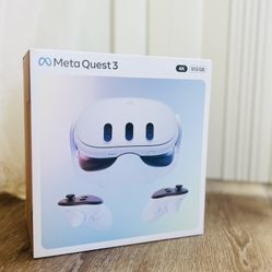 Meta Quest 3 512GB Virtual Reality Headset Without Wires Thirty Percent Sharper Resolution 2X Graphical Processing White