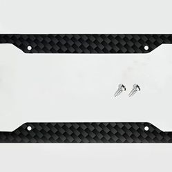 License Plate Frame Carbon Fiber 1pc 