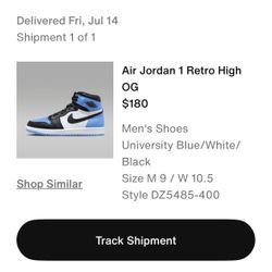 DS UNC Toe Air Jordan 1