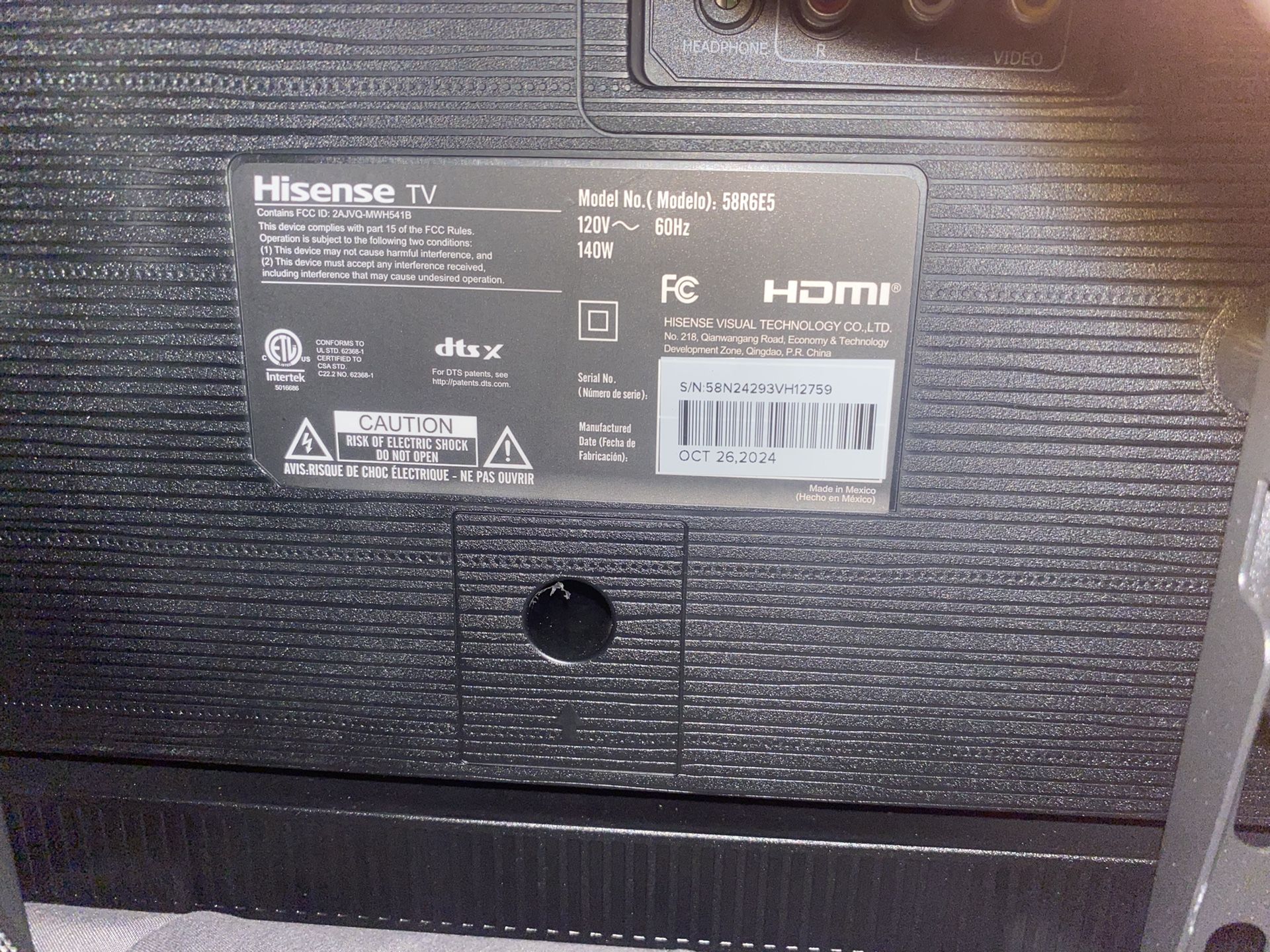 58 Inch Hisense Roku Tv 