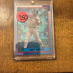 San Diego Padres Tony Gwynn /199 Aqua Mojo Refractor 2025 Topps Chrome Baseball