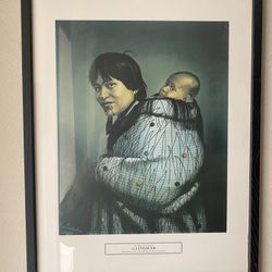 “Ana Rupene and Child “, 1880, by G.Lindauer , framed, from art gallery in New Zealand 