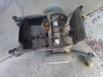Pair of 24v invacare electric motors with chassi & airless tires 3.00x4