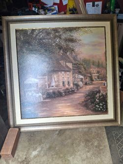 Large wall oil painting
