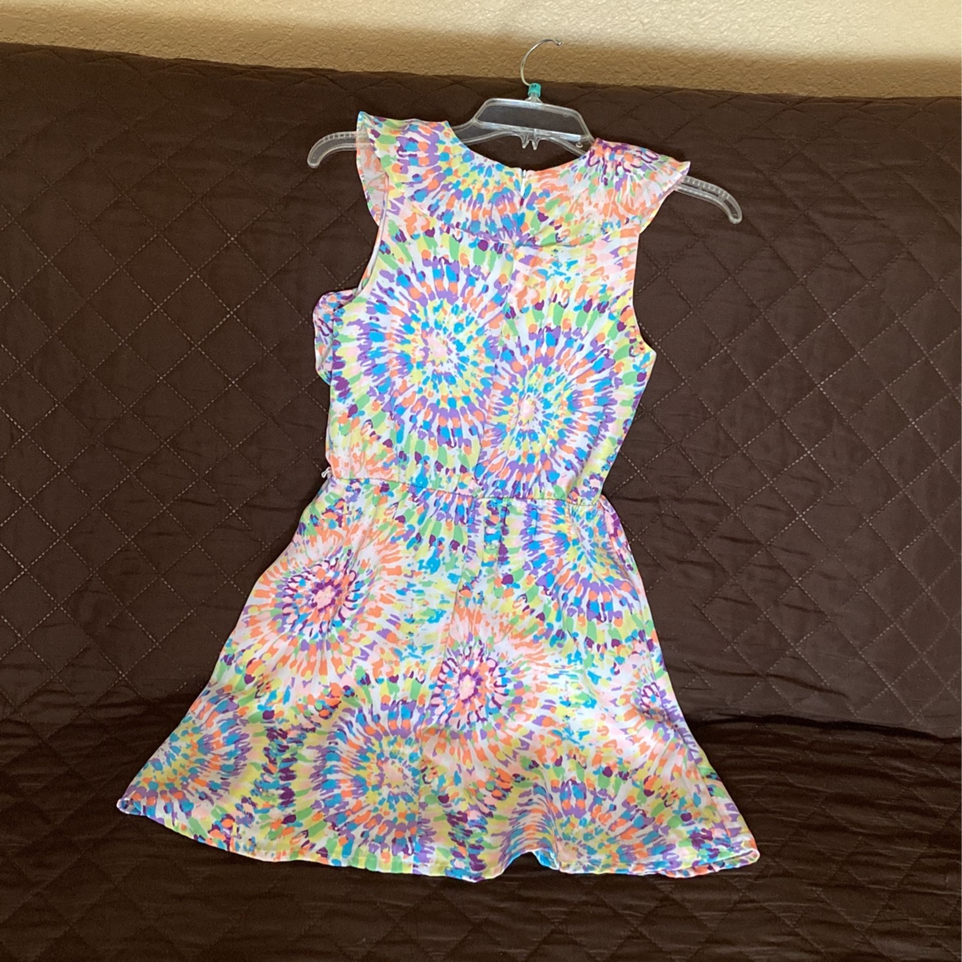 Girls Beautiful Blush Spring Dress Size 12/14