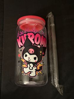 New! Kuromi Cup with Straw