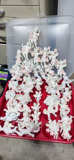 37 Hand Crafted Handcrafted Angel Christmas Ornaments 