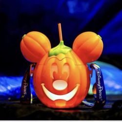Disneyland Halloween Mickey Pumpkin Sipper