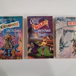 Lot of 3 Castle Perilous Series By John De Chancie 1980/1990 Fantasy Paperbacks