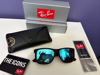 Ray-Ban Sunglasses with Blue Mirror Lenses