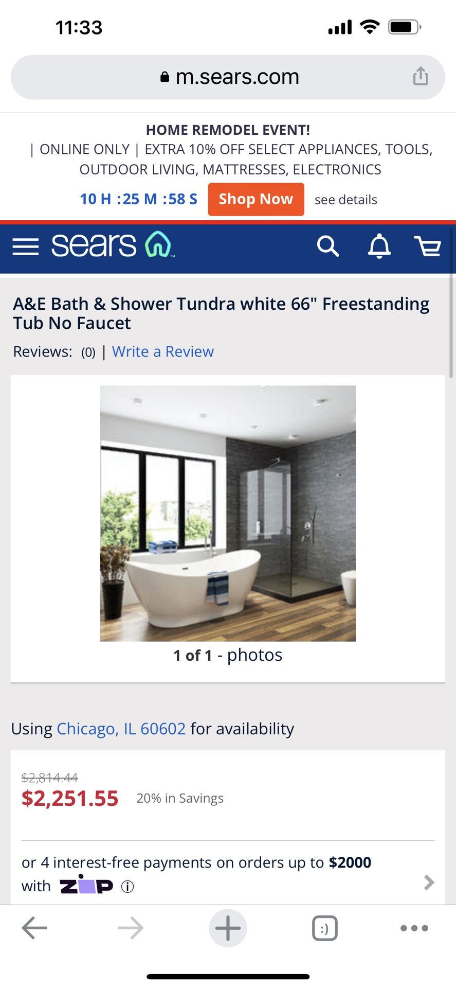 White Bathtub