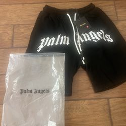 Black and white Palm Angels  shorts