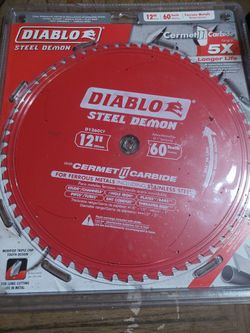 Diablo 12", 60 Teeth with Cermet Carbide.