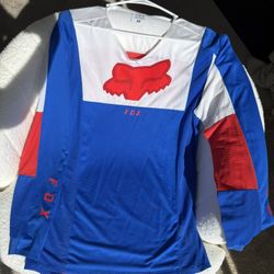 Fox Racing Long Sleeve Blue/Red Medium 
