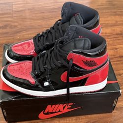 Jordan 1 High Patent Red Size 11.5