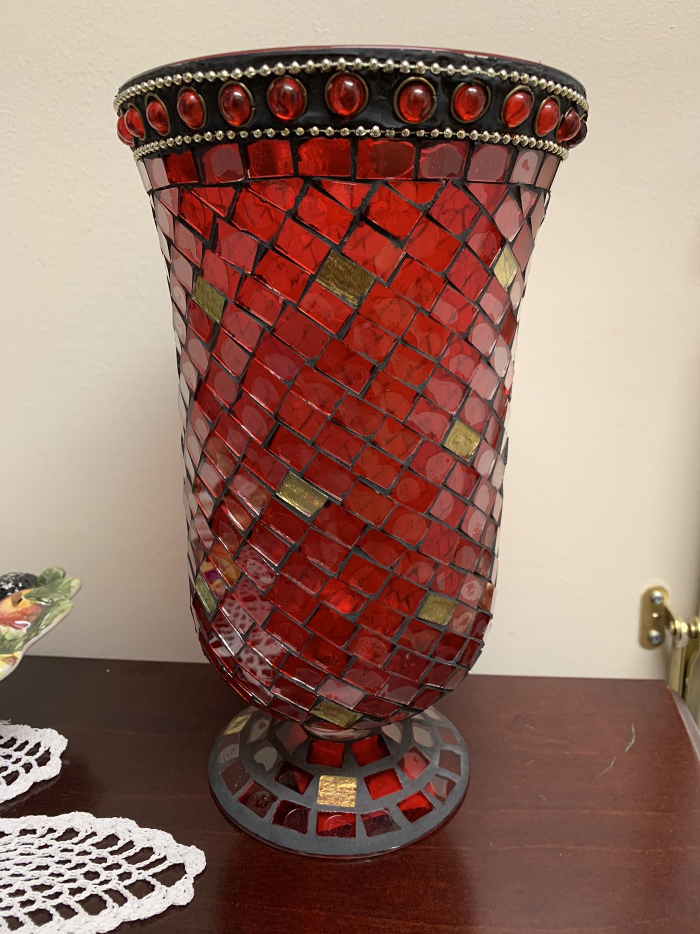 Vintage Christmas vase for decoration