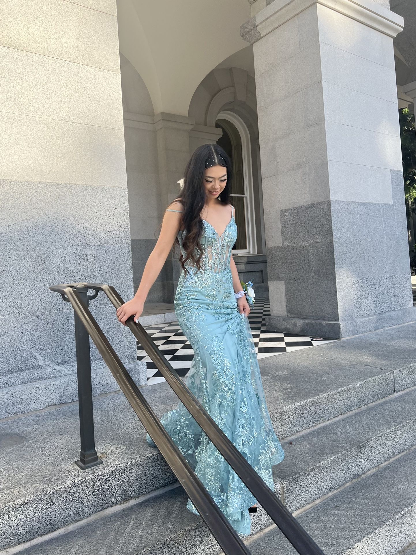 Sage Mermaid Dress 
