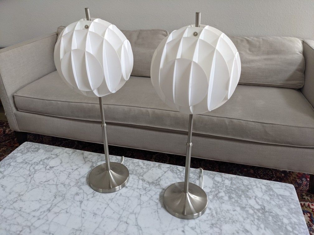 Pair Of Vintage, Mid Century Modern Lamps