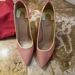 Pink neon Christian Louboutins