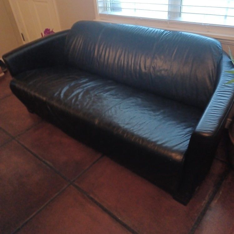 Calia Italian Leather Sofa 