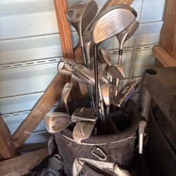 Good set of clubs, With Bag, Tees, And Balls