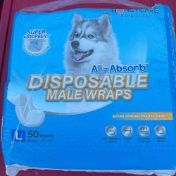 Dogs Disposable Large Wraps 