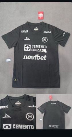 Cruz Azul Pirma Black Soccer Fan Jersey Size M-2Xl available