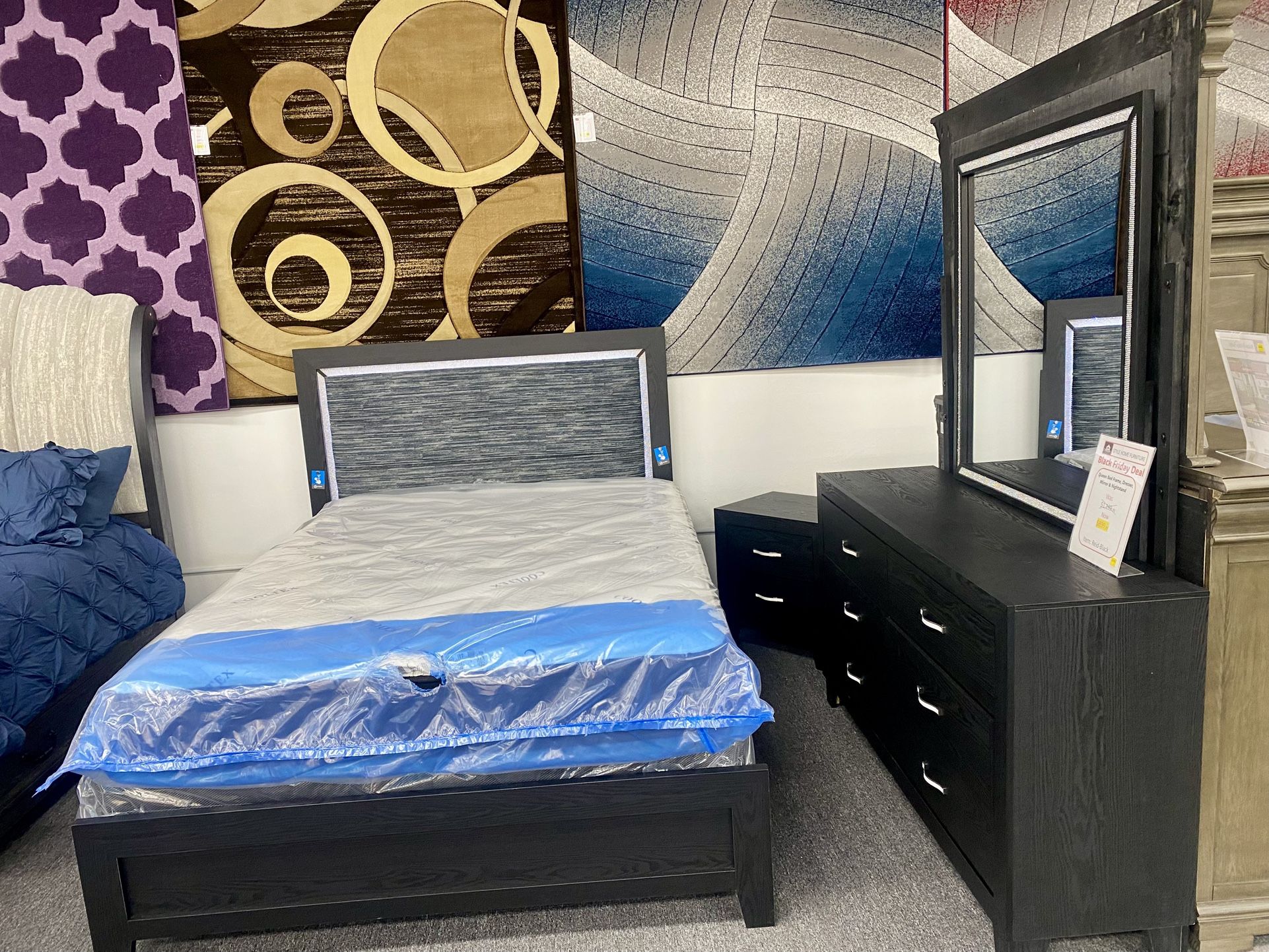 Queen Size Bed Frame Set $899