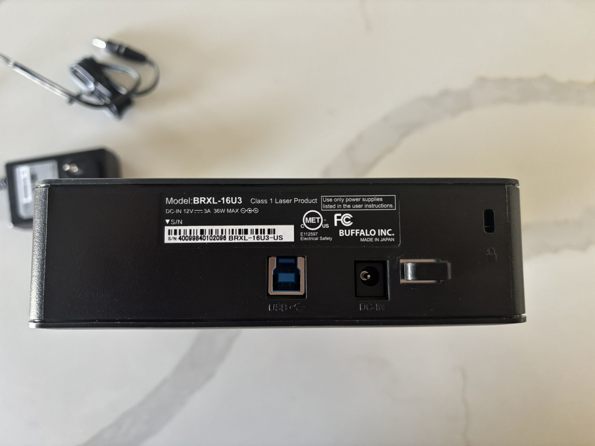 Buffalo Blu-ray/DVD Writer USB 3.0 – BRXL-16U3 – Works Great