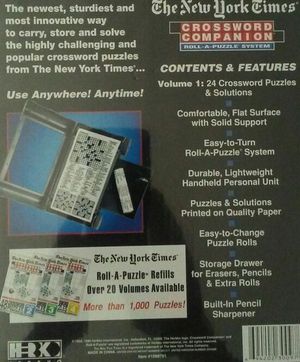 The New York Times 24 Crossword Puzzles With Easy To Turn Roll A Puzzle System Puzzles Jigsaw Puzzles Jigsaw Puzzles Toys Games