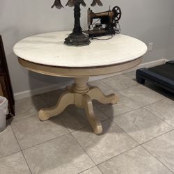 48” Round Wood Table $25