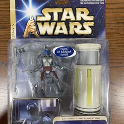 Star Wars Jango Fett Kamino Confrontation, 2004, NIB, Attack Of The Clones