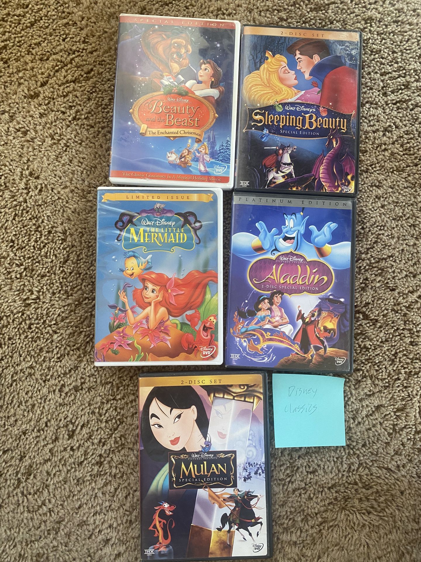 5 pack classic Disney movies