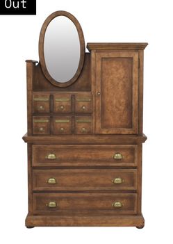 Apothecary Dresser With Mirror