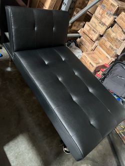 Single sofa bed, black
