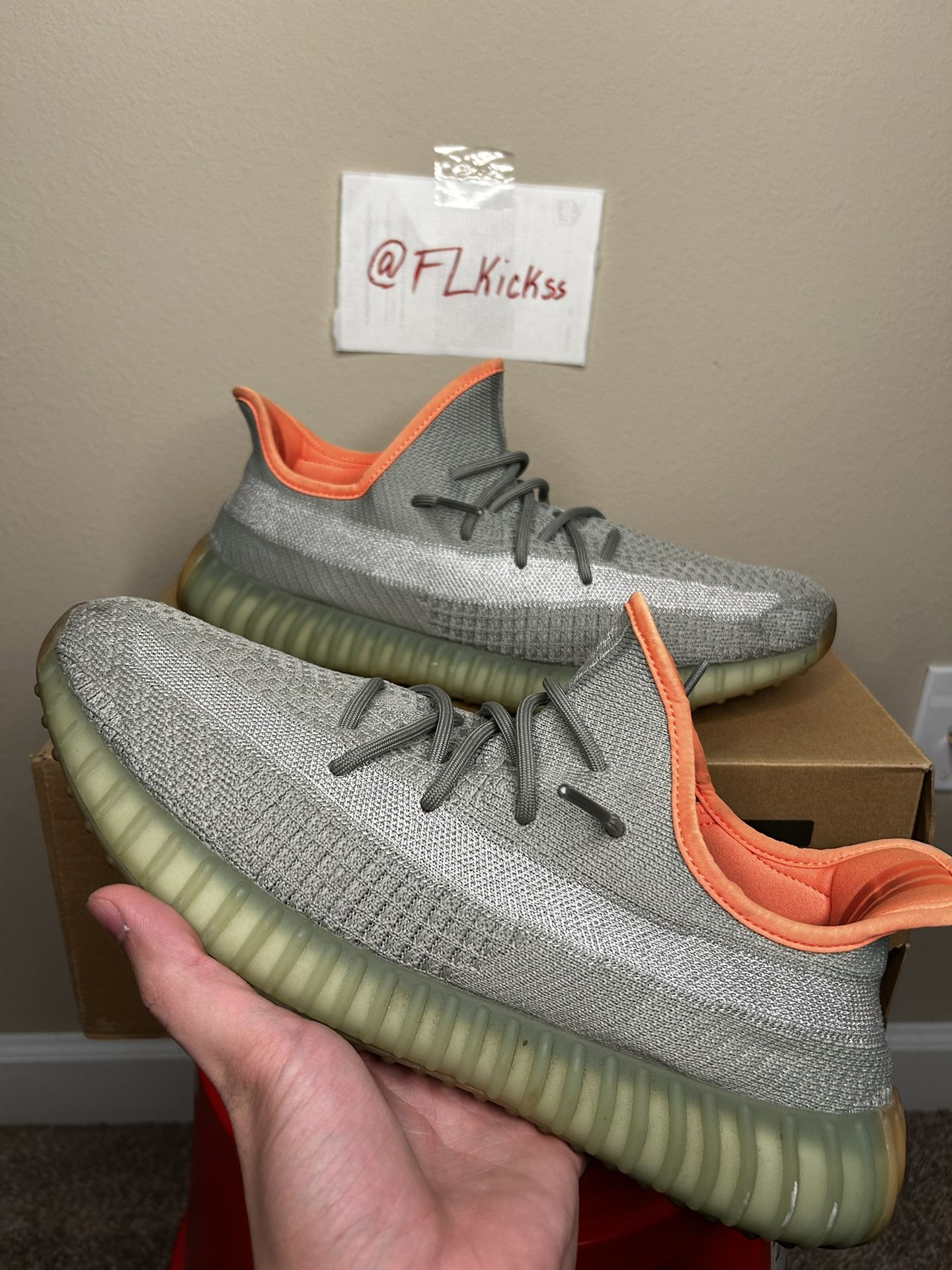 Adidas Yeezy Boost 350 V2 Desert Sage Sz 12