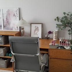 Desk, Bookcase, File Cabinet 