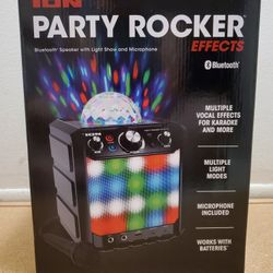 Brand New ION Party Rocker Effects Bluetooth Speaker With Party Lighting Display.  No Offers!!