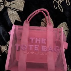 Marc Jacobs Pink Mesh Tote Bag