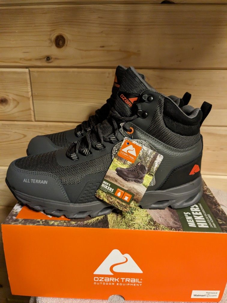 Ozark Trail Mens Hiking Books Black Size 9 US