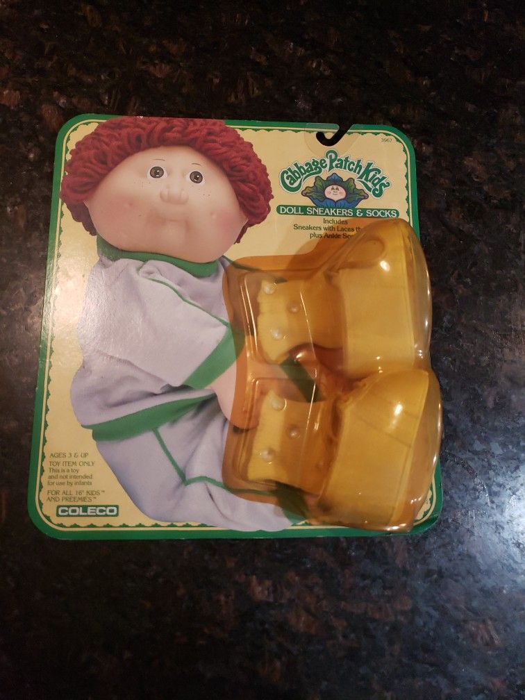 1984 Cabbage Patch Kids Doll Sneakers &socks