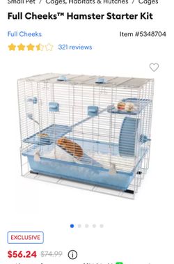 Cage Hamsters starter kit in blue