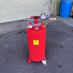 Stark Portable Fuel Transfer Pump for 20-Gallon Gas Tank. Gas Can with Wheels.