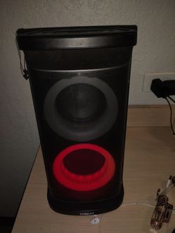 TPBEAT Portable Bluetooth Party Speaker with LED Lights