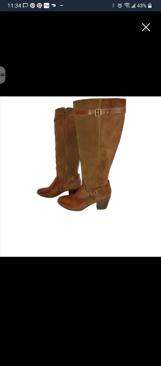 G.H. Bass & Co. Noreen Leather Boots Size 10M