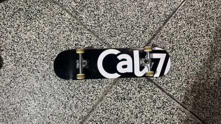 Cal-7 Skateboard black tundra complete 8.0  and has 52 millimeter, 99A wheels