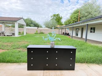 Modern black dresser