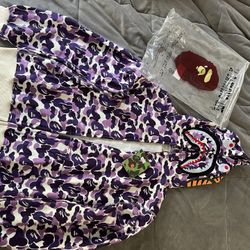 Purple Bape Hoodie 